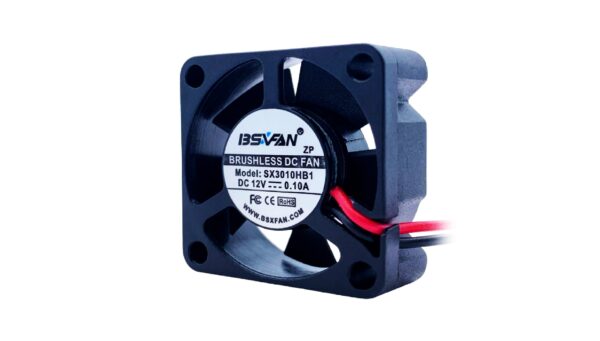 DC 12V 3010 Cooling Fan - 30X30X10 mm Cooler (Black)