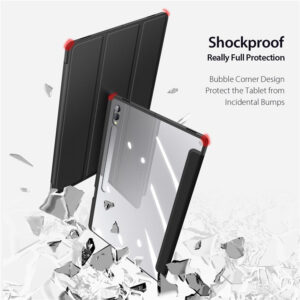 Ducis case For Samsung Tab S10 Ultra / Ultra Case TPU+PC+Leather Clear Tablet