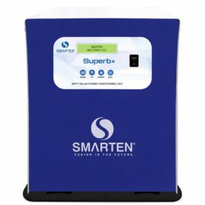 Smarten Superb+ 4000VA Solar Inverter for Home 24V Solar PCU with 70A MPPT | Pure Sine Wave Hybrid Solar Inverter | Supports Lithium, Tubular & SMF Batteries | Dual Battery | 3 Year Warranty